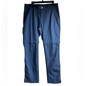 Outdoor Research Blue Convertible Zip Off Athletic Hiking Pants